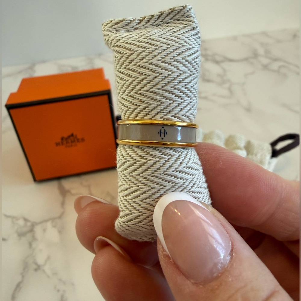 Hermes Gold and Silver Ring